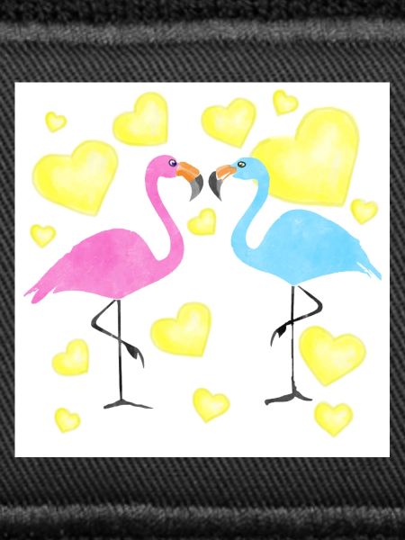Verliebte Flamingos