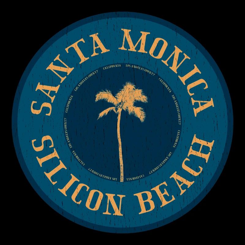 Santa Monica Retro Logo – Silicon Beach Style
