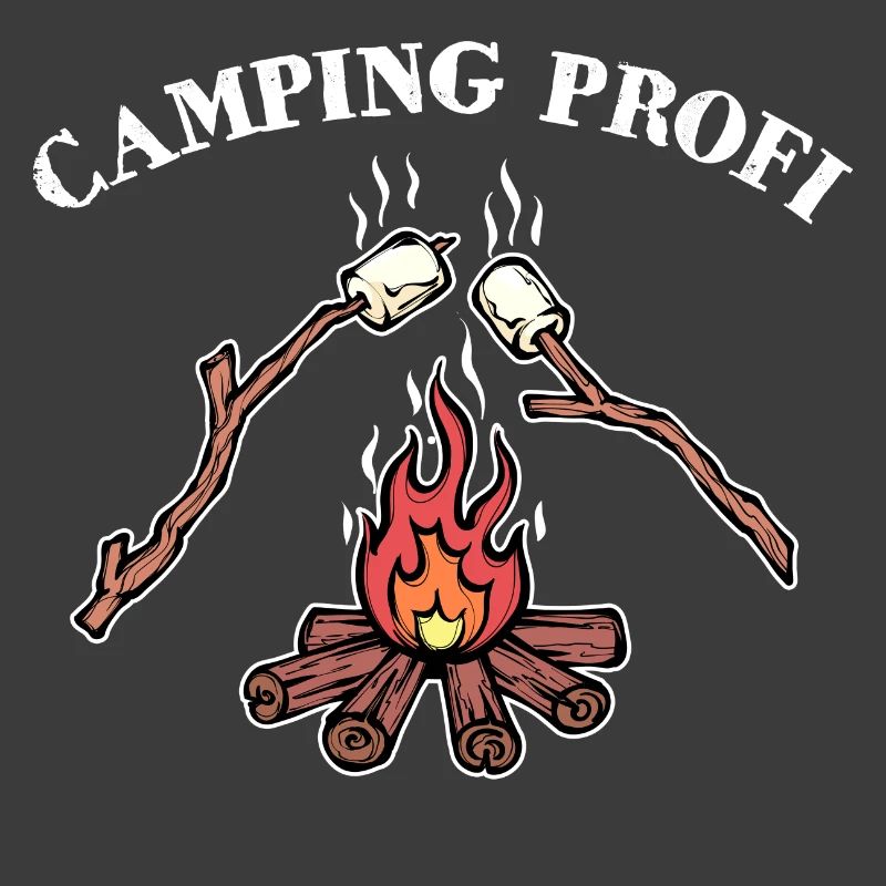 Déclaration de feu de camp de camping Randonneur de camping