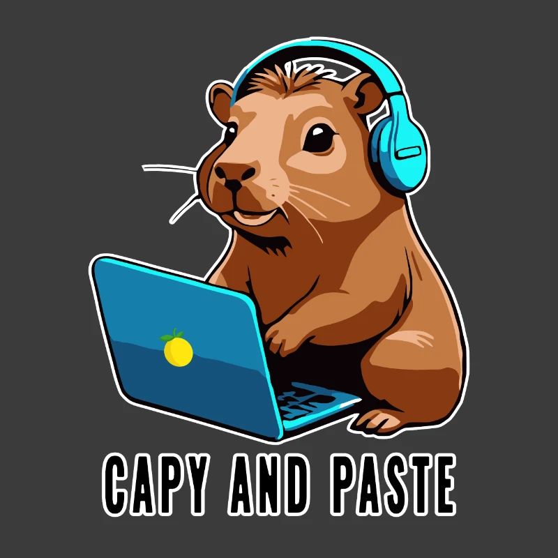 Capybara with Joke Capy and Paste