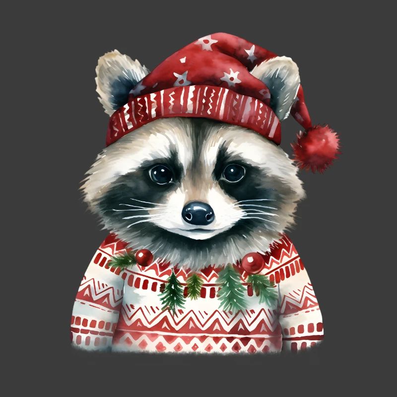 Herr Waschbär im Norweger-Pulli