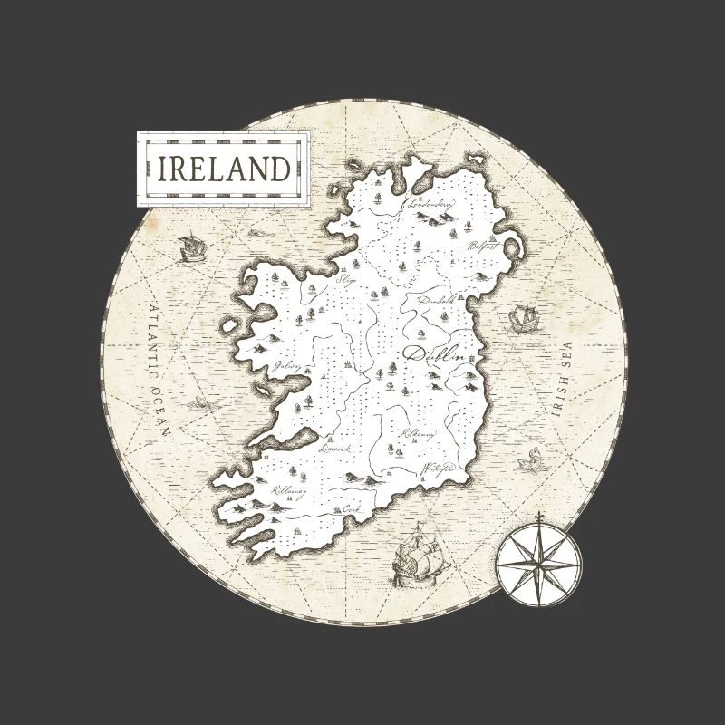 Ireland Vintage Map