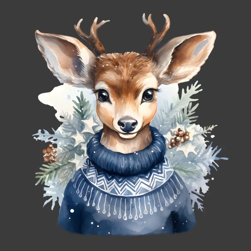 Rentier Winterpullover