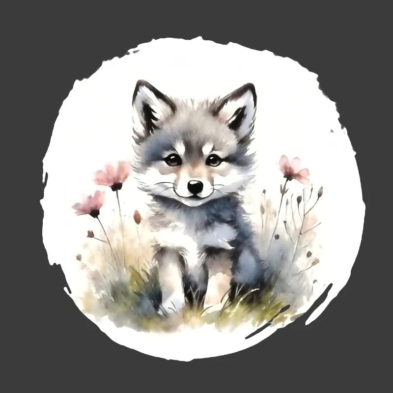 Wölfchen Aquarell