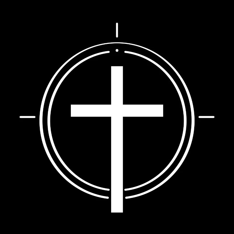 Minimalistisches Christuskreuz