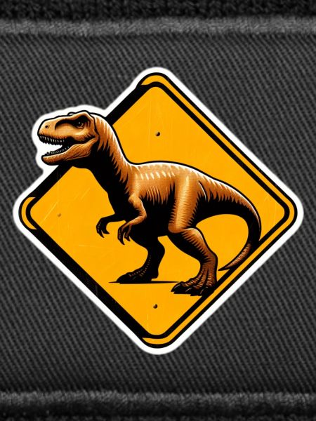 T-Rex Warnschild Illustration