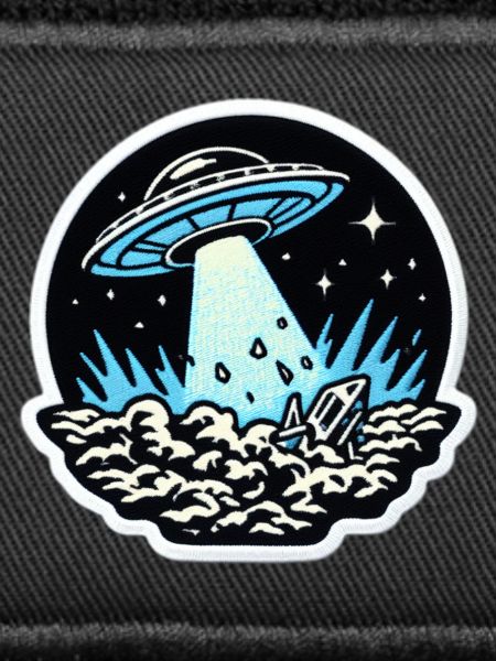 UFO-Lichtstrahl Patch