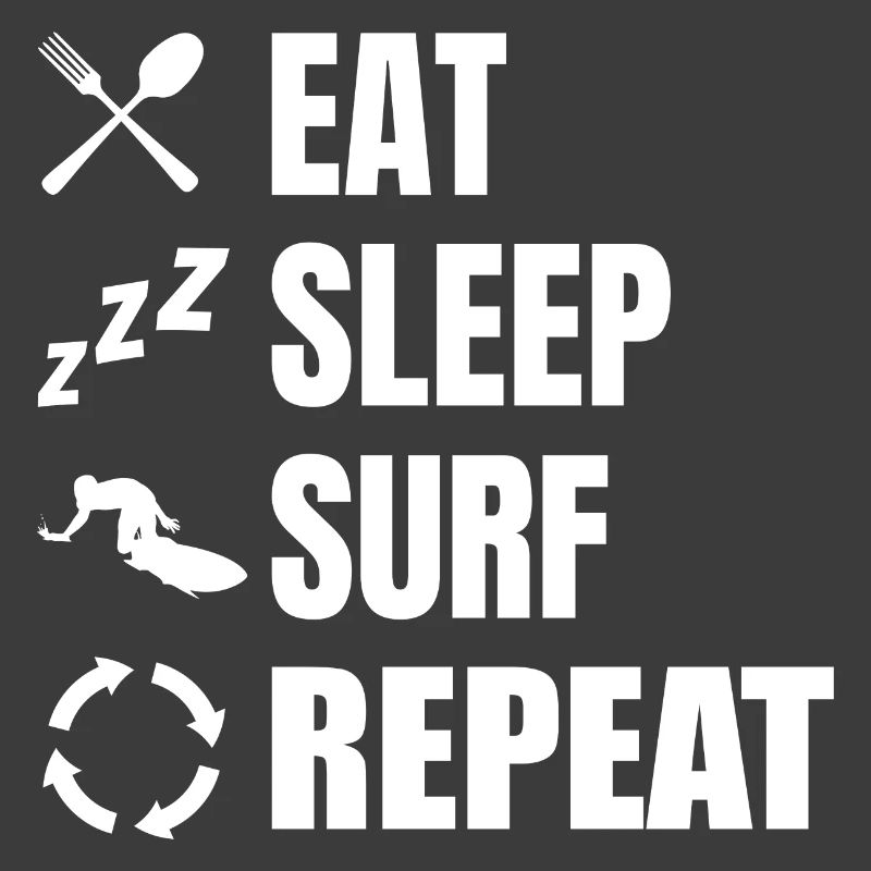 Manger, dormir, surfer, répéter