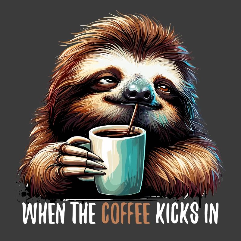 Sloth Coffee Kicks Gift