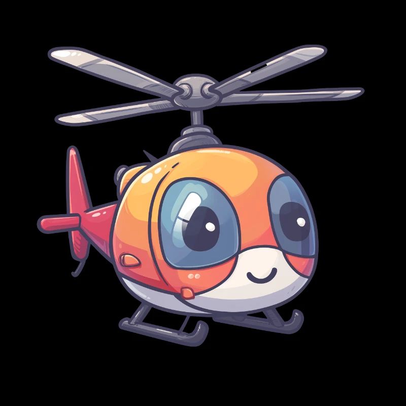 Smiling helicopter