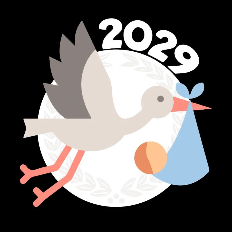 Cigogne avec bébé 2029