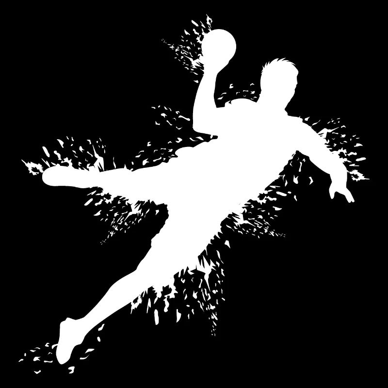 Handball Explosion Lancer Saut Lanceur Handball Joueur