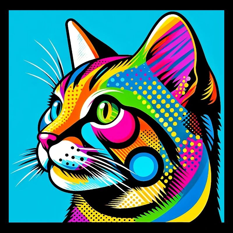 Cat Pop Art