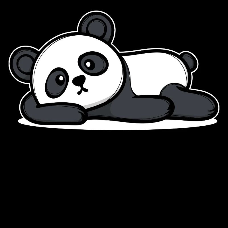 Relax Panda I don't care indifferent attitude