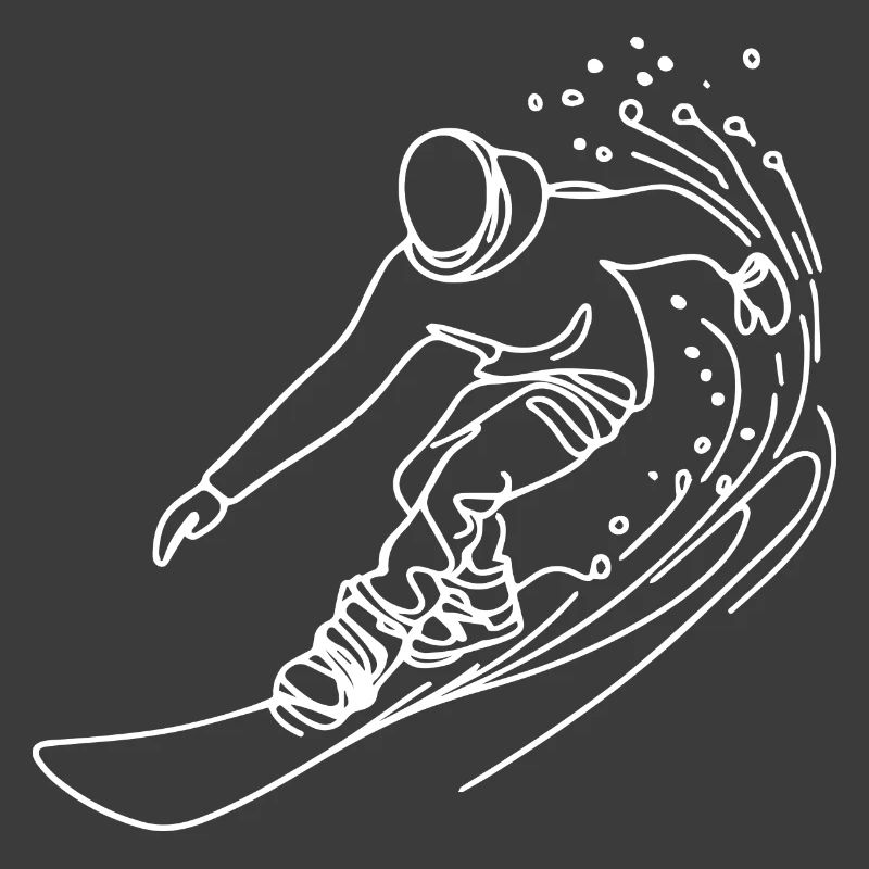 Snowboarder Drawing