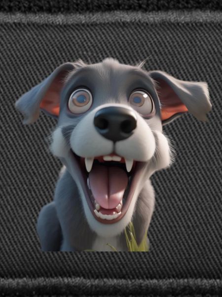 Excited Cartoon Pup