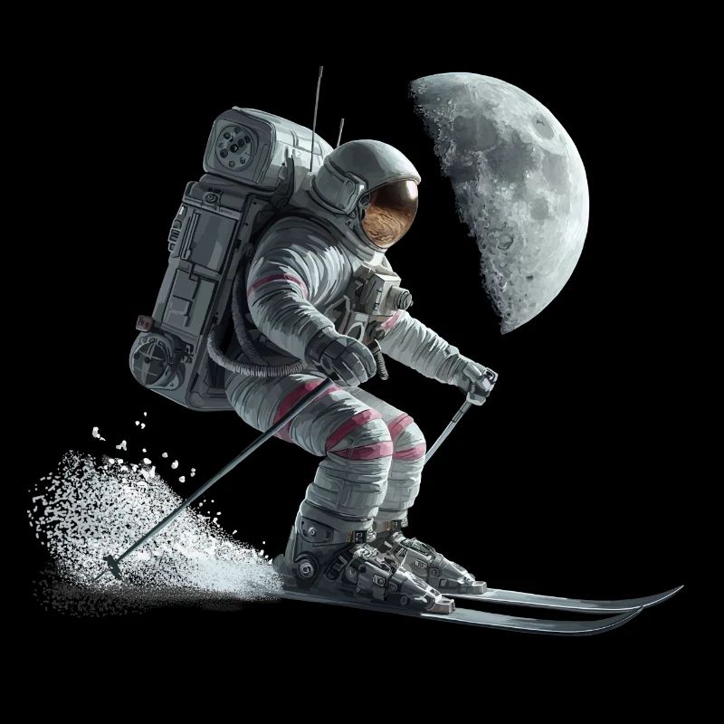 Astronaute Skieur