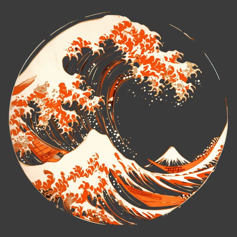 Stylized Hokusai Wave