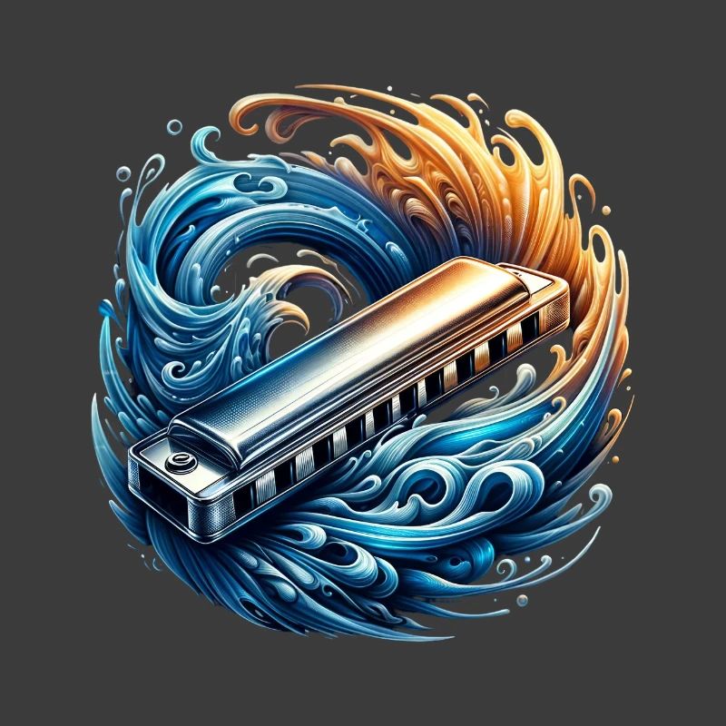 Design abstrait d'harmonica