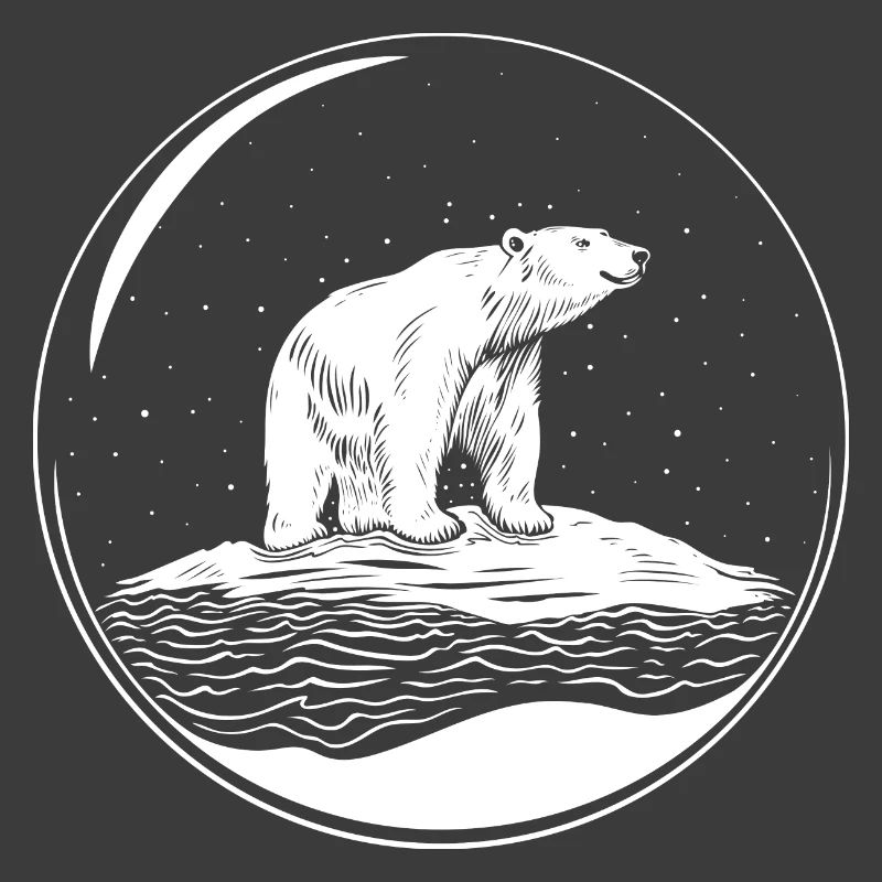 Eisbär auf Eisscholle Save the polarbear