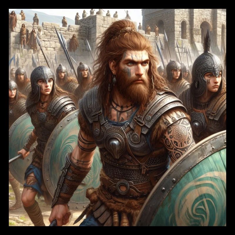 Les Celtibères défendent la Numancia