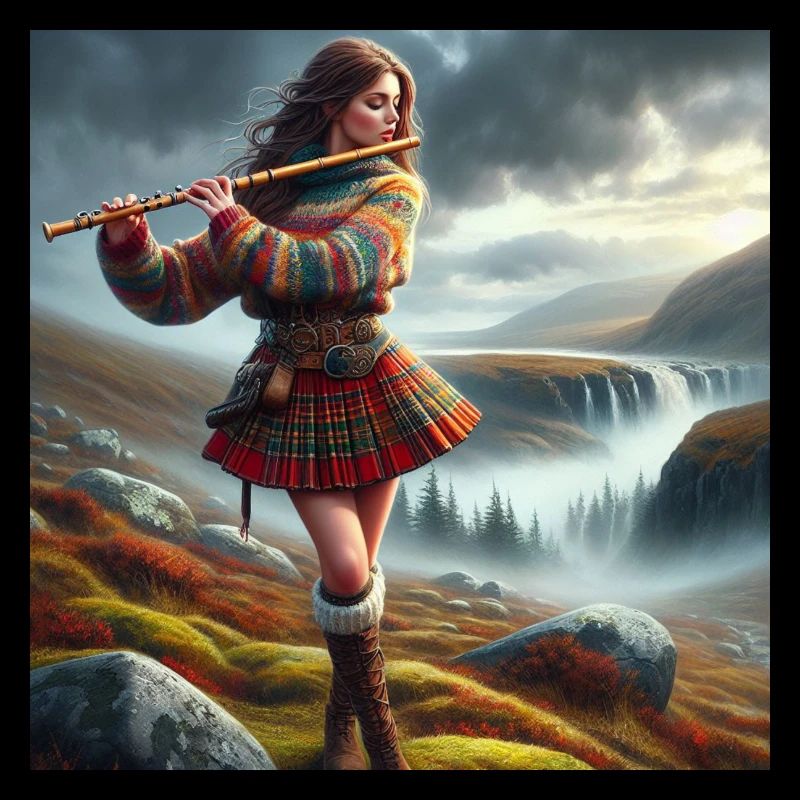 Musicienne celtique