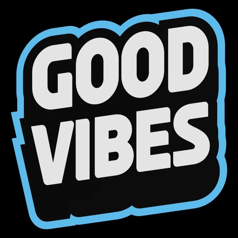 Gute Laune Statement typografisch