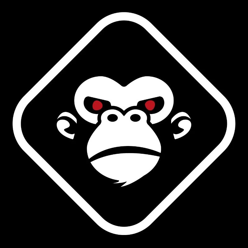 Gorilla Logo dunkler Hintergrund