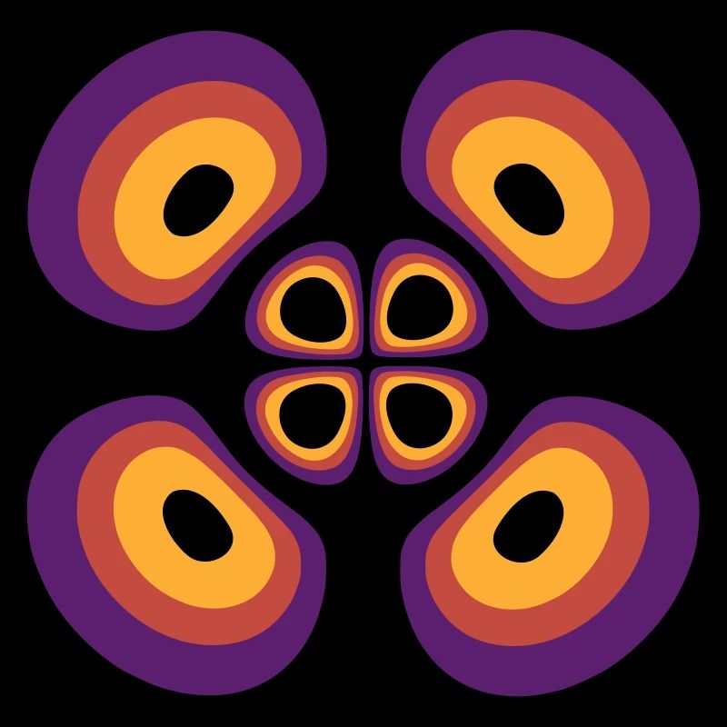 Wahrscheinlichkeitsdichte Wasserstoffatom (4,2,1)