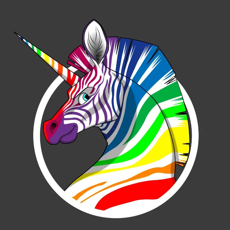 Rainbow Unicorn Zebra