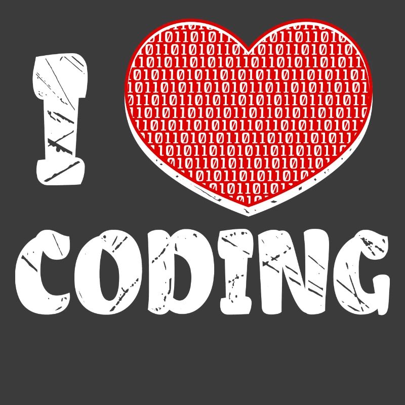 Développeur Heart Coding Statement Programmeur