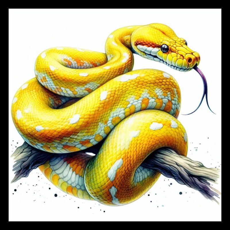 Python jaune