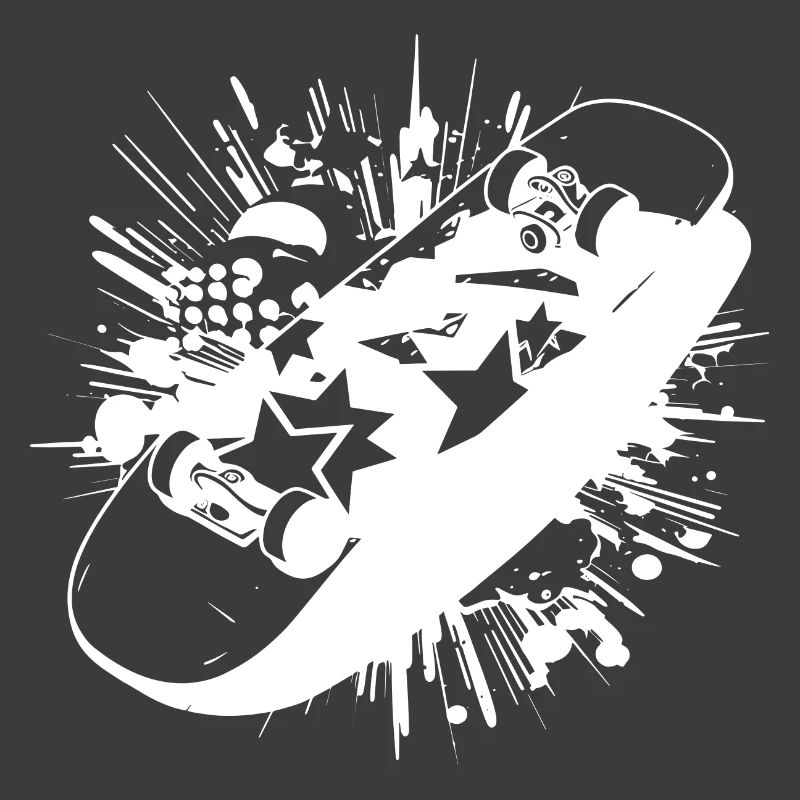 Skateboard Farbklecks