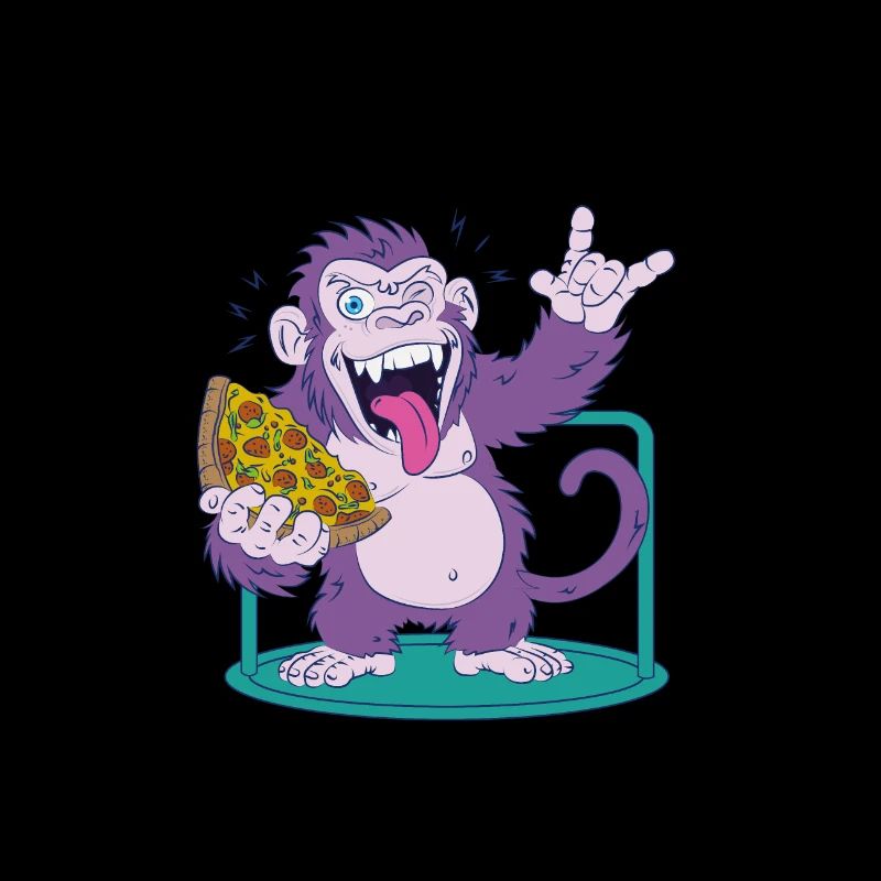Pizza: Affe macht es besser!