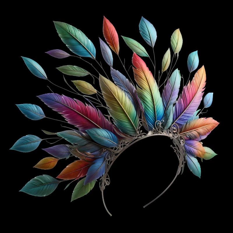 Colorful feathers. Vivid and detailed