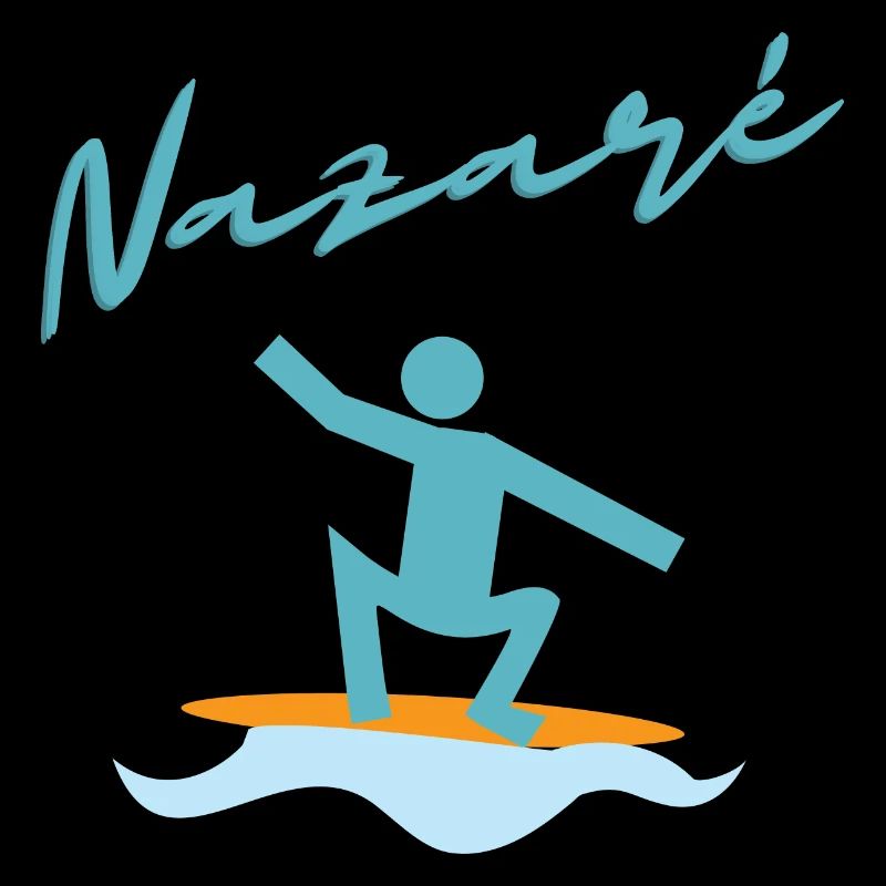 Nazaré Surf Illustration
