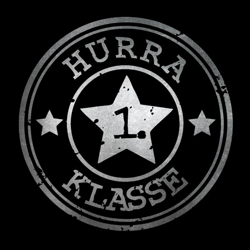 Hurrah 1st Class - Emblem with Star - Silver