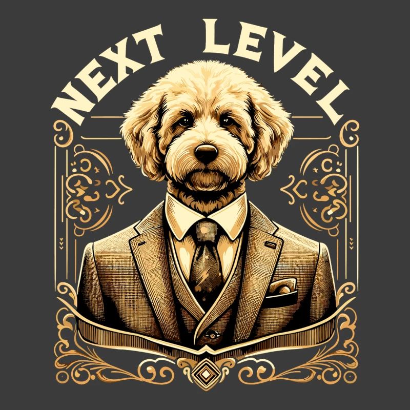 Goldendoodle Hund Next Level Anzug Geschenk