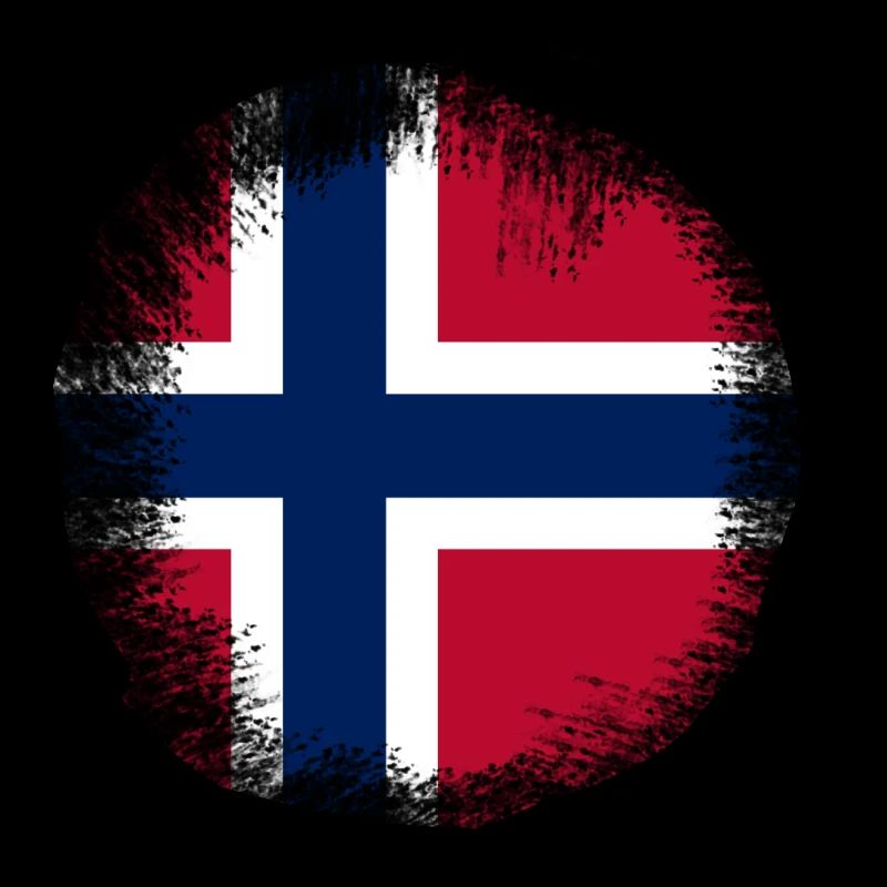 Conception du drapeau de la Norvège Grunge Norge Norvège