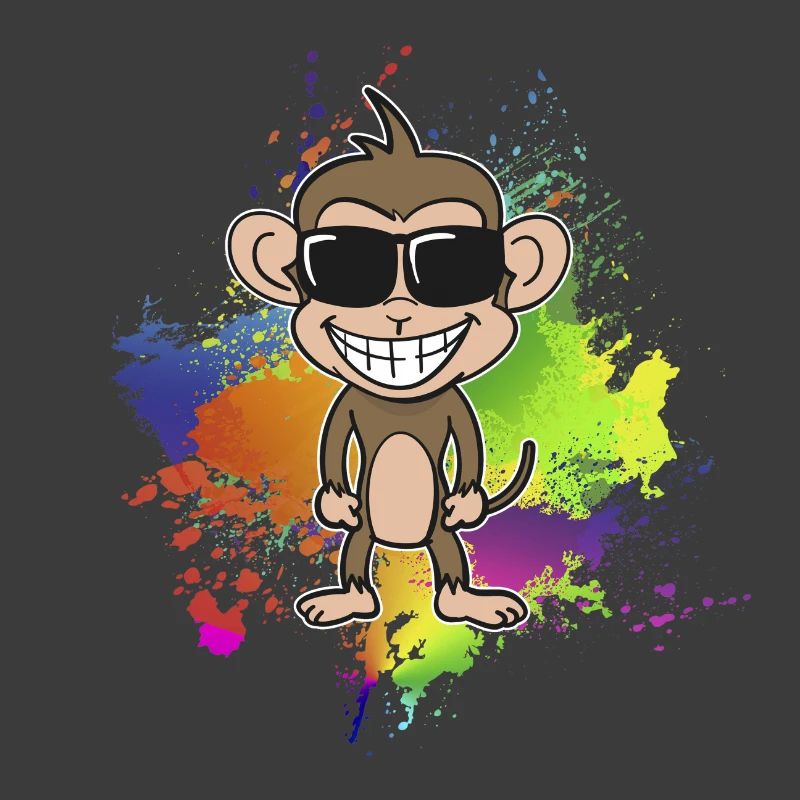 Singe d’été coloré