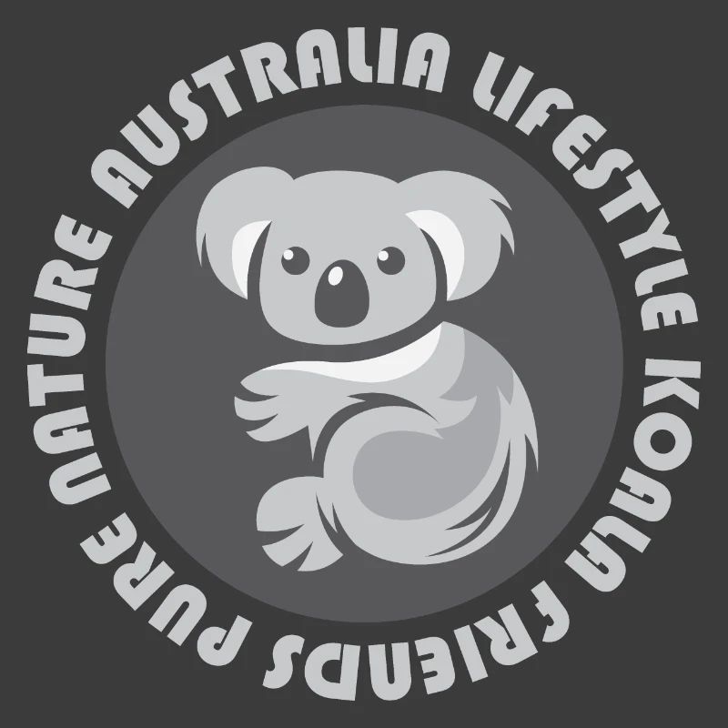 Australia Koala Emblem Bear Comic Cartoon Icon