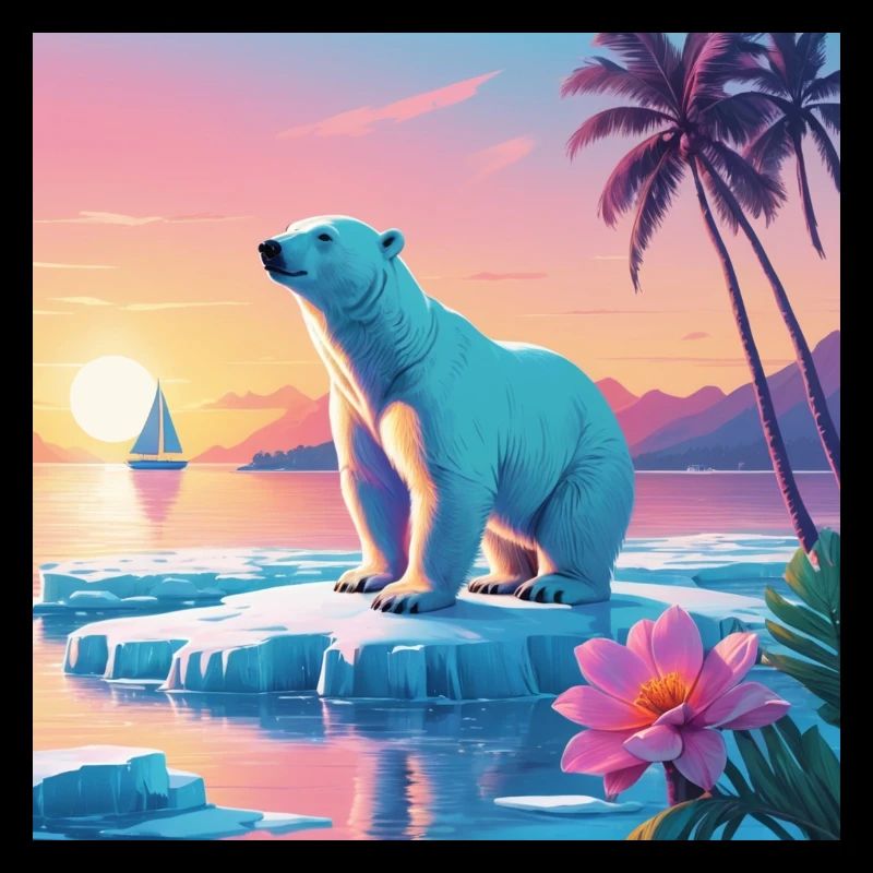 Ours polaire en vacances