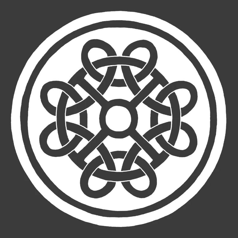 Fleur celte et talisman blanc