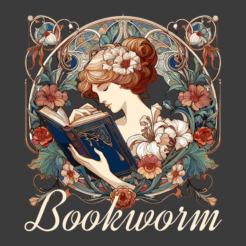 Bookworm Woman Reading Browsing Gift