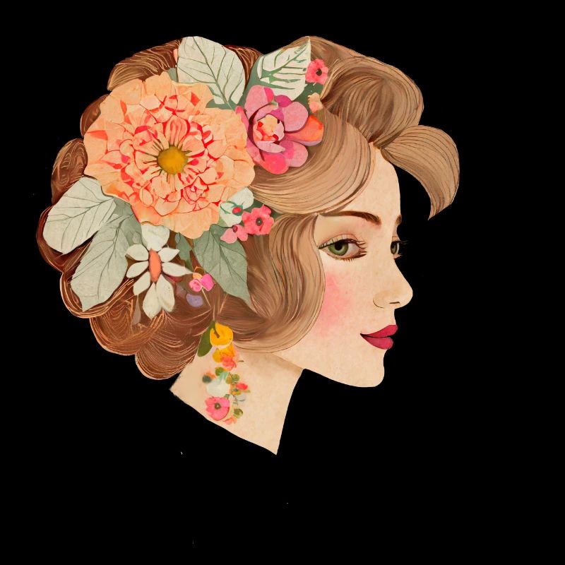 Belle dame au style bohème chic