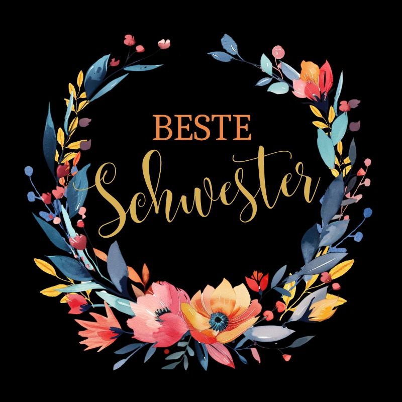 Beste Schwester! Personalisierbares Design