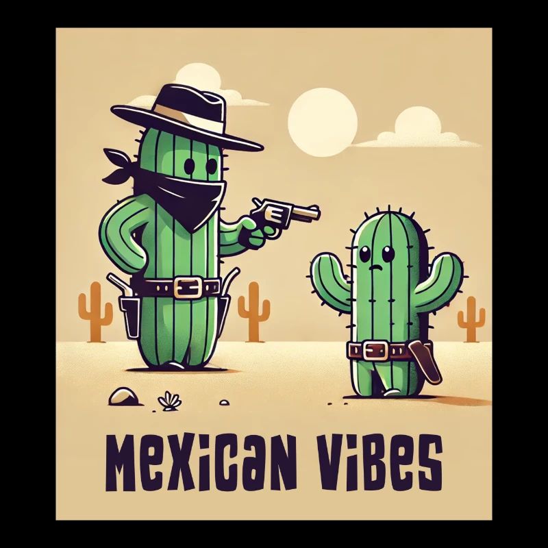 Motif de cactus du Mexique