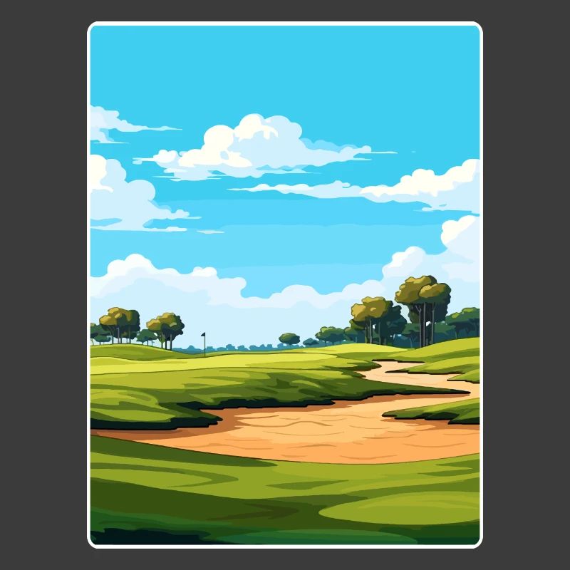 Tpc Sawgrass Golf Course Affiche de voyage souvenir