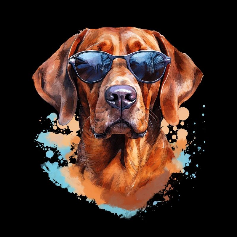 Magyar Viszla mit Sonnenbrille