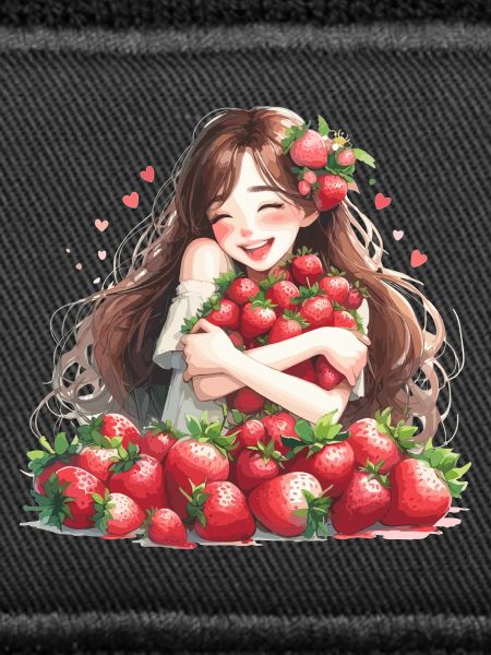 Erdbeermädchen Erdbeeren Geschenk
